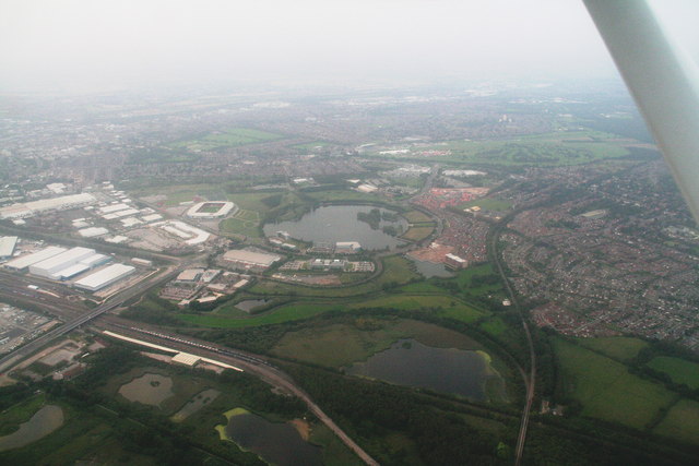 Site of the historic Doncaster Airfield: aerial 2014
