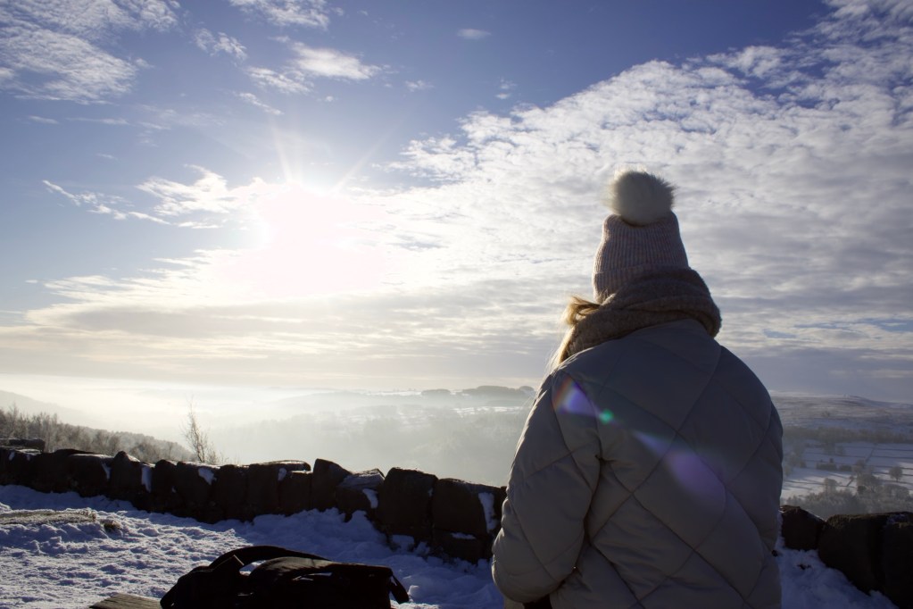 Woman looking over Surprise View