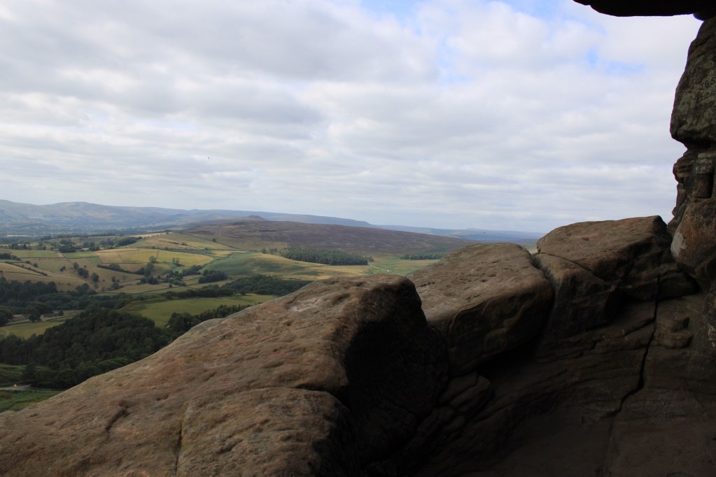 view from balcony at Robin Hood's Cave