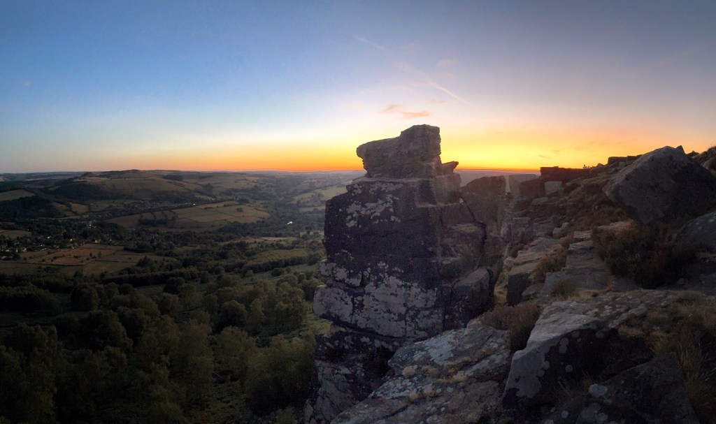 Sunset at Curbar Edge
