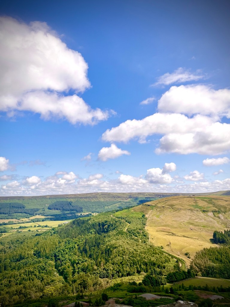 View from route up to The Wainstones