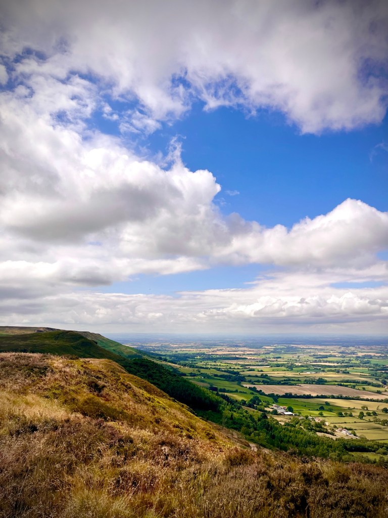 view from route up to The Wainstones