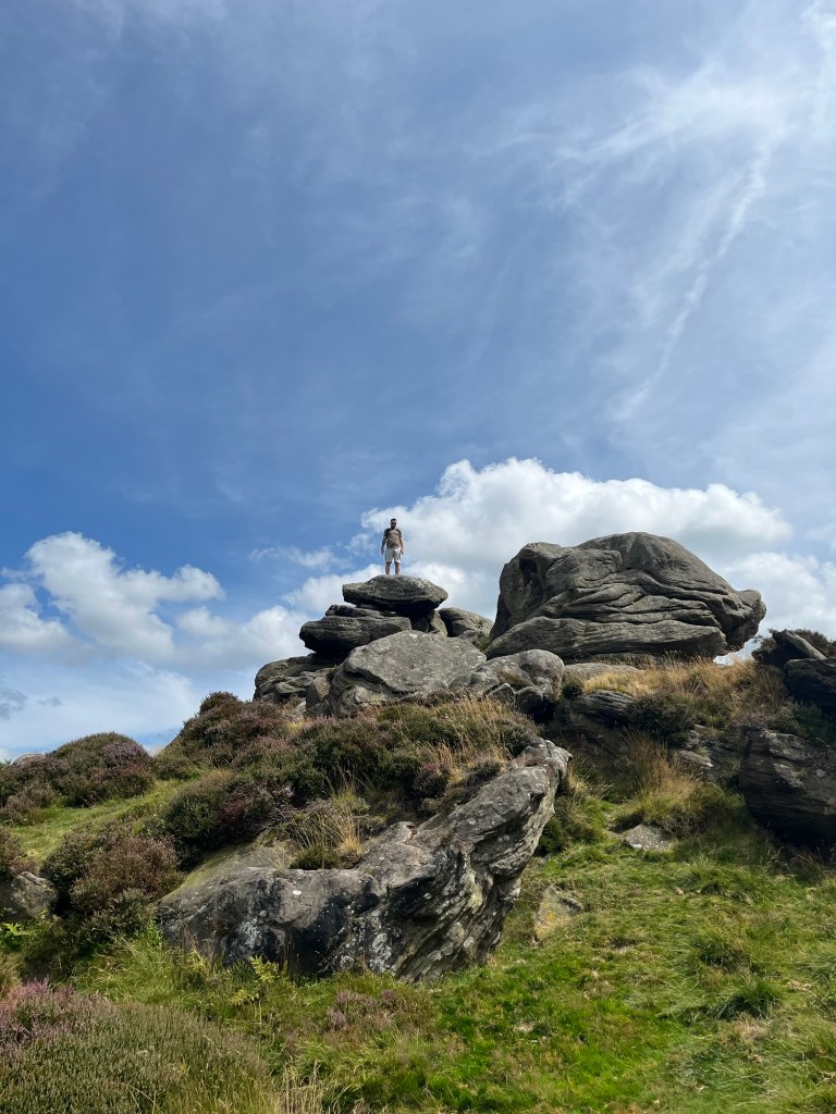 person stood at Froggatt Edge
