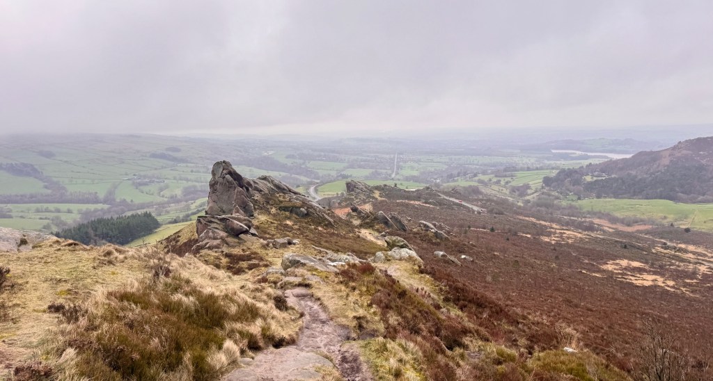 panoramic view from ramshaw rocks