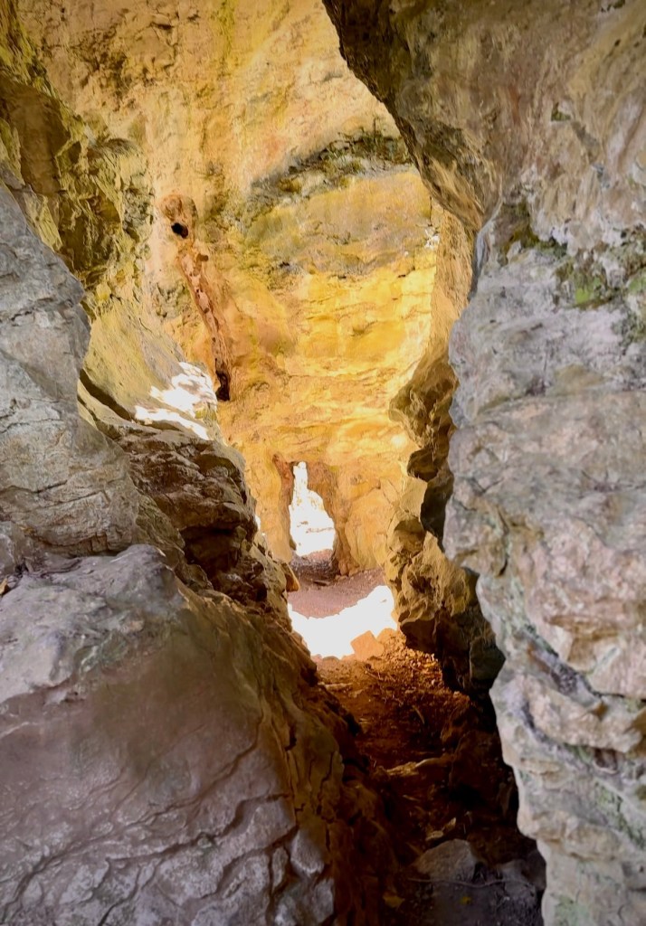 Cucklet Church cave in Eyam