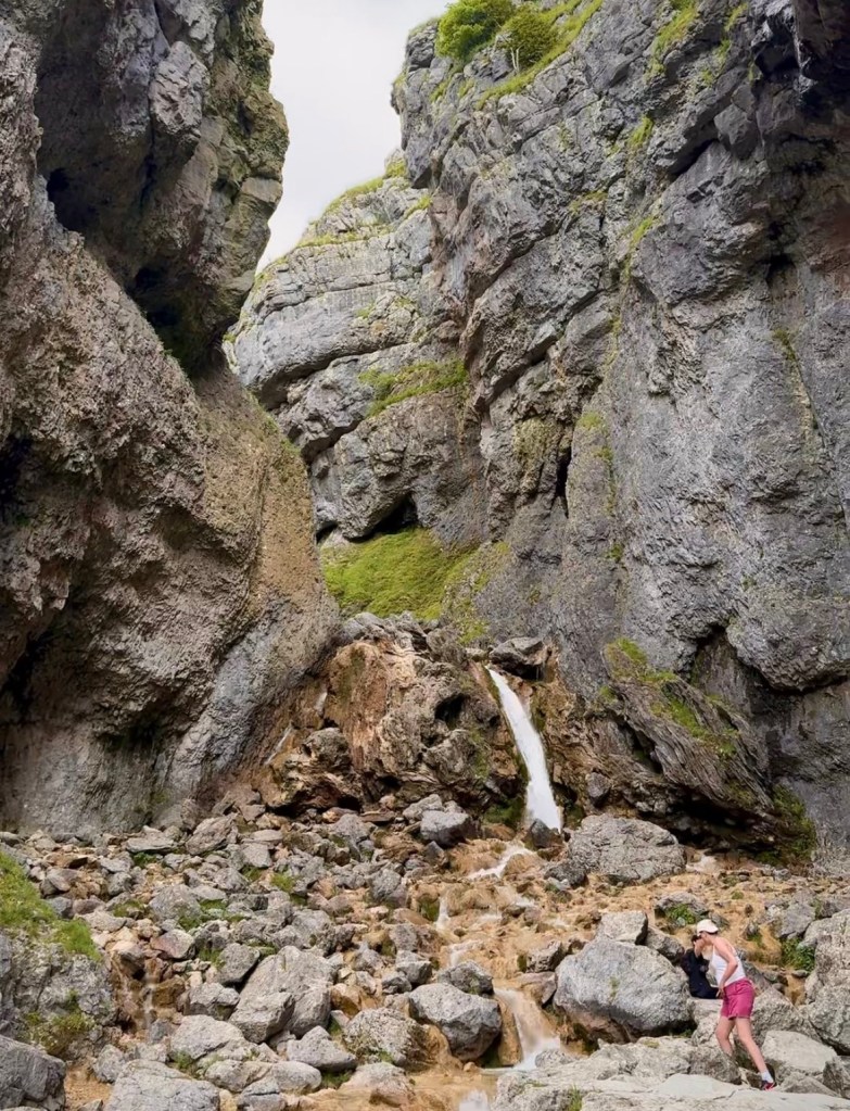 People at Gordale Scar