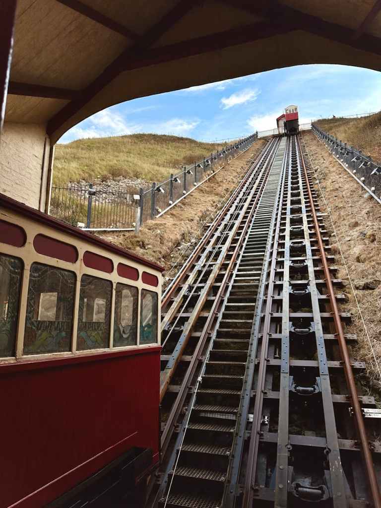 historic cliff railway in saltburn by the sea