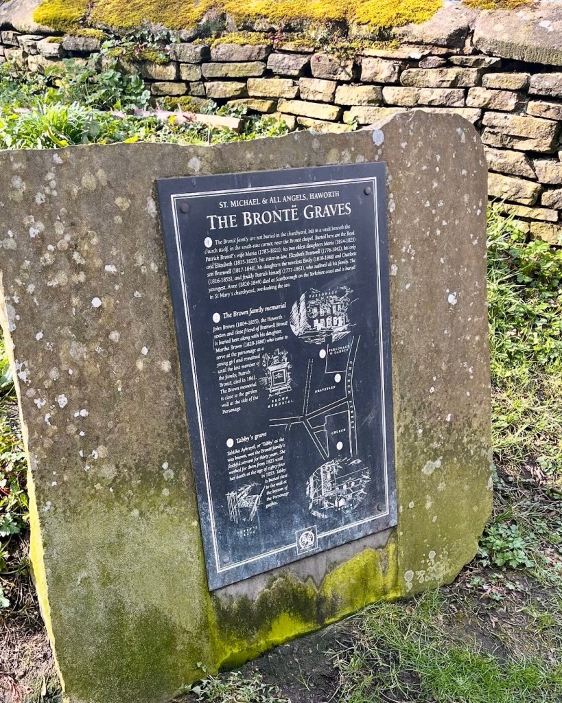 the bronte grave in haworth west yorkshire