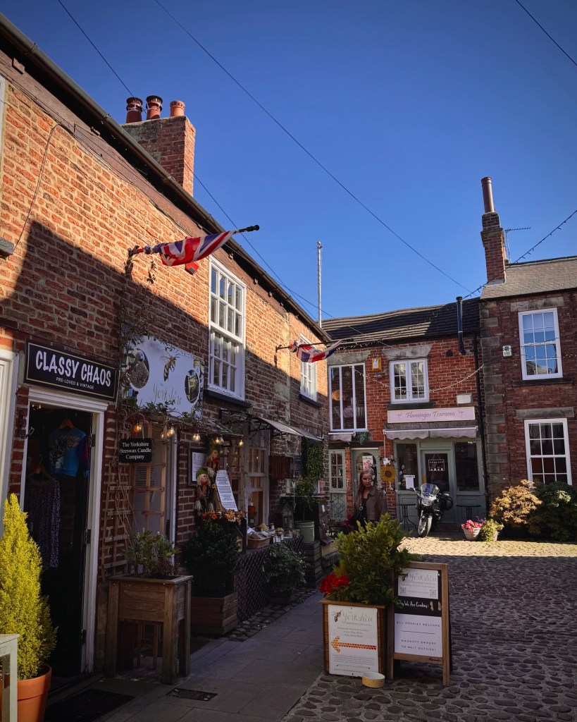 shopping square in knaresborough, north yorkshire